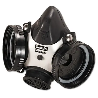 MSA 808053 Comfo Classic Respirator, Medium, Hycar Rubber