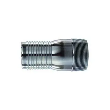 Midland Industries 973879 - Combination King Nipple, 5" Hose Barbed x 5" MPT, Steel, Zinc-Plated