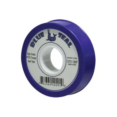 Midland Industries 982122 - Thread Seal Tape, 3.5 mil Thick, 1" W, 1296 in L, Blue, PTFE, 0.8 g/cc
