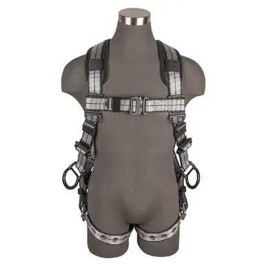 Safewaze 020-1207 - PRO+ Slate Full Body Harness Alu 3D, Alu QC Chest, TB Legs (L)