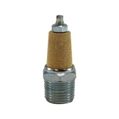Midland Industries 28379 - Muffler w/ Flow Adjustment, 1/8" Nominal, MPT, Brass