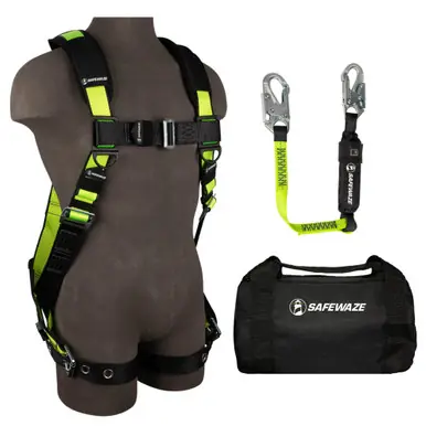 Safewaze 019-3054 - PRO Bag Combo FS185-XS Harness, FS560-3 Lanyard, FS8150 Bag