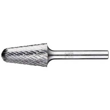 PFERD 28013 Carbide Bur - 14° Taper, OMNI Cut 5/8" x 21/16" x 1/4" Shank - SL-6