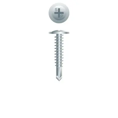Strong-Point M87Z - 8-18 x 1-5/8" Modified Truss Head Self-Drilling Screw, Zinc 4000ct