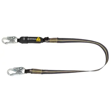 Safewaze 020-2045 - Arc Flash 6‘ Energy Absorbing Lanyard Aramid, Snap Hook
