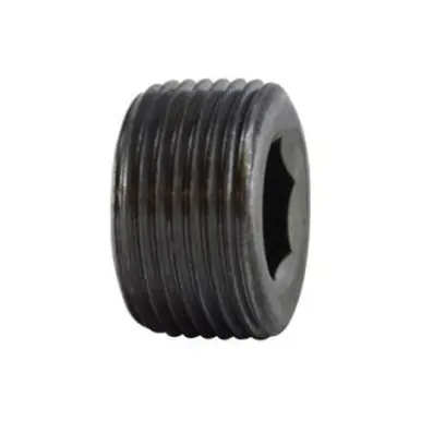 Midland Industries 67769 - Hex Socket Countersunk Plug, 2" NPT(M), Steel, Black, 150 lb