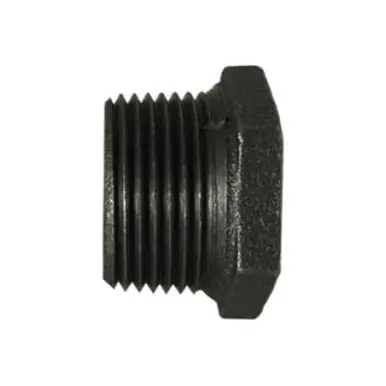 Midland Industries 65555 - Reducer Hex Bushing, 3-1/2" MPT x 3" FPT, Iron, Black