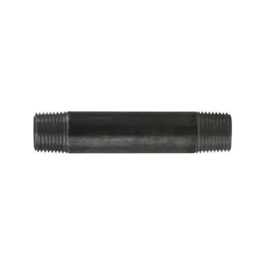 Midland Industries 57076 - Welded Pipe Nipple, 1/2" MPT x 1/2" MPT, 12" L, Steel, Black, SCH 40