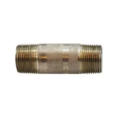 Midland Industries 51085 - Seamless Pipe Nipple, 3/4" MPT x 3/4" MPT, 3-1/2" L, Stainless Steel, SCH
