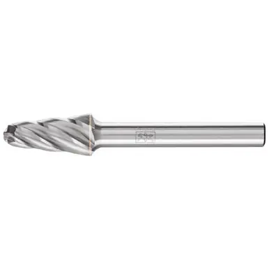 PFERD 25160 HICOAT Carbide Bur - 14° Taper, ALU Cut 3/8" x 17/16" x 1/4" Shank - SL-3, HC-NFE