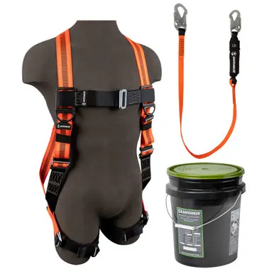 Safewaze 020-3059 - V-Line Bucket Combo FS99280-E Harness, FS88560-E Lanyard