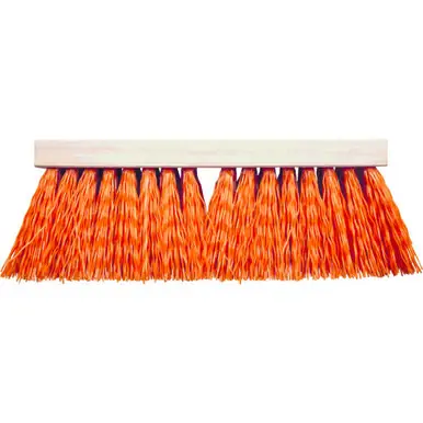 PFERD 89353 16" Heavy Duty Street Broom Safety Orange Fill, 5" Trim (12pk)