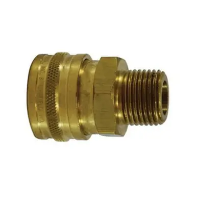 Midland Industries 28669 - High Flow Coupler, 3/4" MPT, Brass