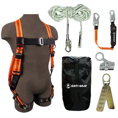 Safewaze 020-3131 - V-Line Bag Roof Kit FS99185-E Harn, FS700-50 VLL, FS1118-DC Grab, FS88560-E3