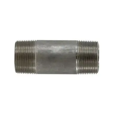 Midland Industries 52122 - Seamless Pipe Nipple, 1-1/4" MPT x 1-1/4" MPT, 2-1/2" L, Stainless Steel,