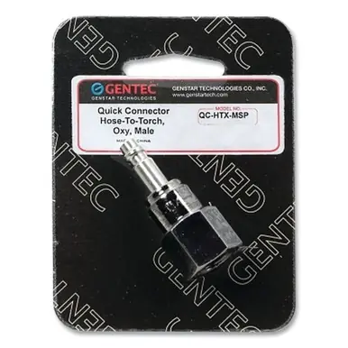 GENTEC QC-HTX-MSP Quick Connector B Fitting Half, Male Plug, for Oxygen