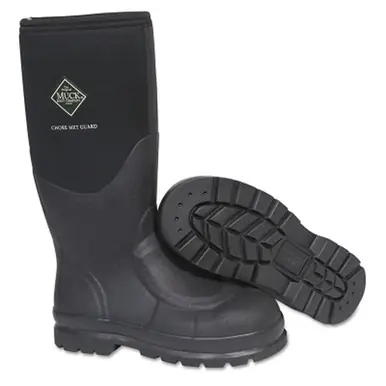 Muck CHS-000A-BLK-120 Chore Boots, 12, Steel Toe