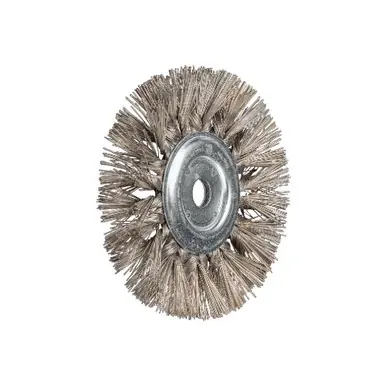 PFERD 84355 7-1/2" OD Diamond coated wire wheel brush 400 grit, 1-1/4" AH