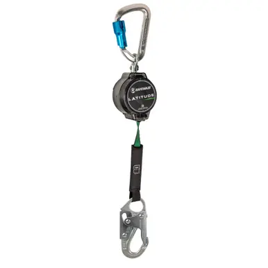 Safewaze 018-5012 - Latitude Pro 7‘ Single Web SRL-P Alu Carabiner, Snap Hook