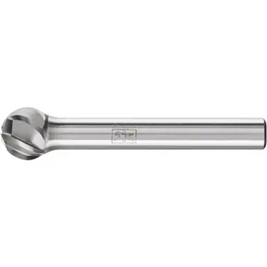PFERD 24570 HICOAT Carbide Bur - Ball, ALU Cut 3/8" x 5/16" x 1/4" Shank - SD-3, HC-NFE Coating