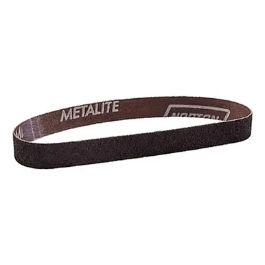 Norton 78072783122 Metalite Narrow Belt, 1/2" x 24", 220 Grit, Aluminum Oxide