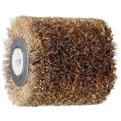 PFERD 81330 4" x 4" Wide Drum Brush .010" Crimped Carbon Steel Wire, 3/4" Sq. drive