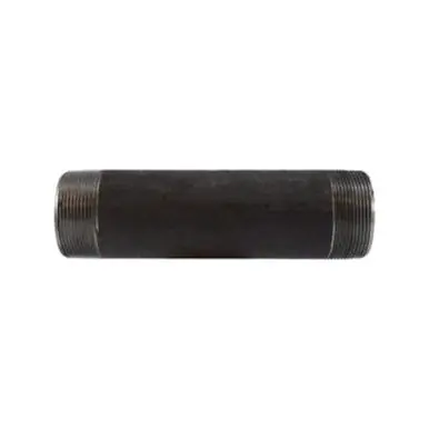 Midland Industries 59167SMLS - Seamless Pipe Nipple, 2" MPT x 2" MPT, 5-1/2" L, Steel, Black, SCH 80