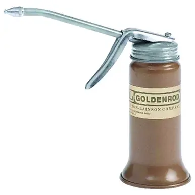 Goldenrod 600 Pistol Pump Oiler, 6 oz Lever Action with Rigid 5" Spout
