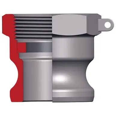 Dixon Valve 300-A-AL 3" NPT Female Type A Cam and Groove Adapter, Aluminum