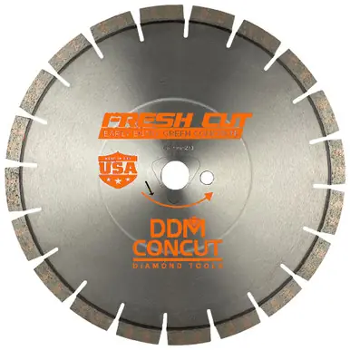 DDM Concut O10100 - 10" x .100 Orange Fresh Cut Diamond Blade