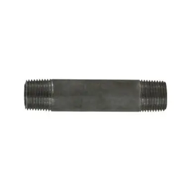 Midland Industries 51047 - Seamless Pipe Nipple, 3/8" MPT x 3/8" MPT, 4-1/2" L, Stainless Steel, SCH