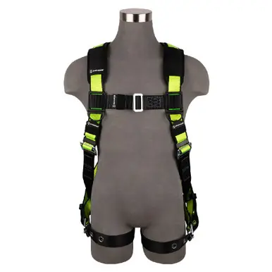 Safewaze FS185-4X - PRO Full Body Harness 1D, MB Chest, TB Legs (4X)