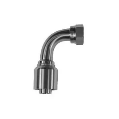Midland Industries SS43-06-06FJ90 -43 Series 90° Swivel Elbow, 3/8" Hose x 9/16" Female JIC,