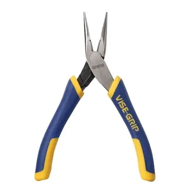 Irwin VISE-GRIP 2078905 Long Nose Pliers with Spring and Cutter, Chromium Steel