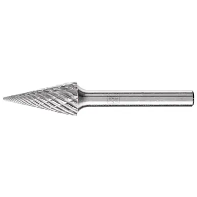 PFERD 28016 Carbide Bur - Cone (Pointed), OMNI Cut 1/2" x 1/2" x 1/4" Shank - SM-5