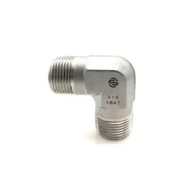 Midland Industries SS5500-02-02 - 90° Elbow, 1/8" NPT(M) x 1/8" NPT(M), Stainless