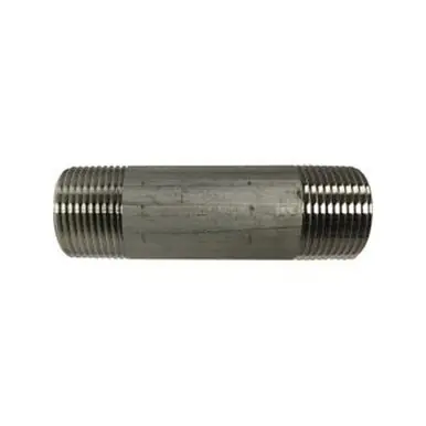 Midland Industries 49108 - Welded Pipe Nipple, 1" MPT x 1" MPT, 5-1/2" L, Stainless Steel, SCH 40
