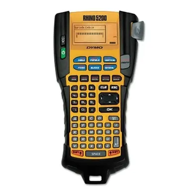 DYMO 1755749 Rhino 5200 Advanced Labeling Tool, Black/Yellow