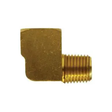 Midland Industries 06118-02 - 90° Long Street Elbow, 1/8" MIP x 1/8" FIP, Brass