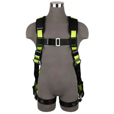 Safewaze FS185-S/M - PRO Full Body Harness 1D, MB Chest, TB Legs (S/M)