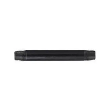 Midland Industries 57020 - Welded Pipe Nipple, 1/4" MPT x 1/4" MPT, 7/8" L, Steel, Black, SCH 40