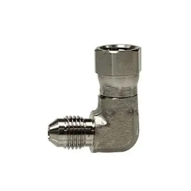 Midland Industries SS6500-16-16 - 90° Elbow, 1" Male JIC x 1" Female JIC Swivel, Stainless Steel