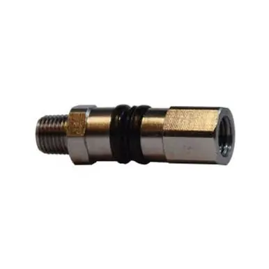 Midland Industries 320061 - 360° Turning Straight Swivel Adapter, 1/4" MPT x 1/4" FPT, Brass
