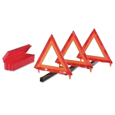 Cortina CORTINA95-03-009 Triangle Warning Kit, 18" Red/Orange