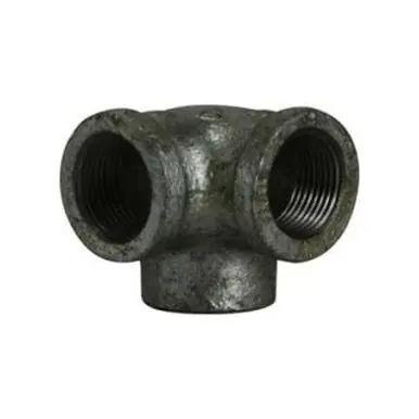 Midland Industries 65589 - Side Outlet Elbow, 1/4" FPT x 1/4" FPT, Iron, Black, 150 lb
