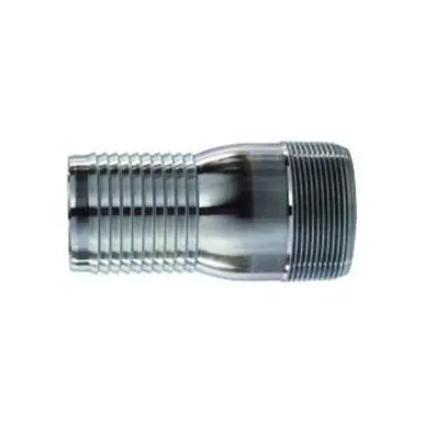 Midland Industries 973880 - Combination King Nipple, 6" Hose Barbed x 6" MPT, Steel, Zinc-Plated