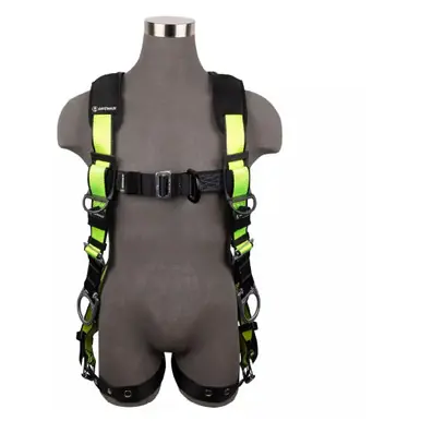 Safewaze 019-1064 - PRO Full Body Harness 3D, MB Chest, FD, TB Legs (L/XL)