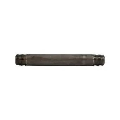 Midland Industries 51027 - Seamless Pipe Nipple, 1/4" MPT x 1/4" MPT, 4-1/2" L, Stainless Steel, SCH