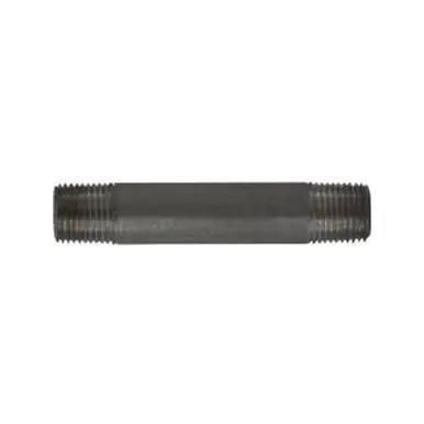 Midland Industries 51011 - Seamless Pipe Nipple, 1/8" MPT x 1/8" MPT, 6" L, Stainless Steel, SCH 80