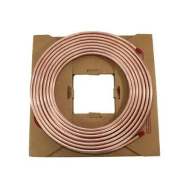Midland Industries 972184 - Refrigeration Tubing, Copper, 0.311" ID, 3/8" OD, 50 ft L, 0.032" Thick